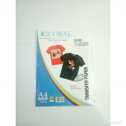 CORAL TRANSFER PAPER  T-SHIRT DARK